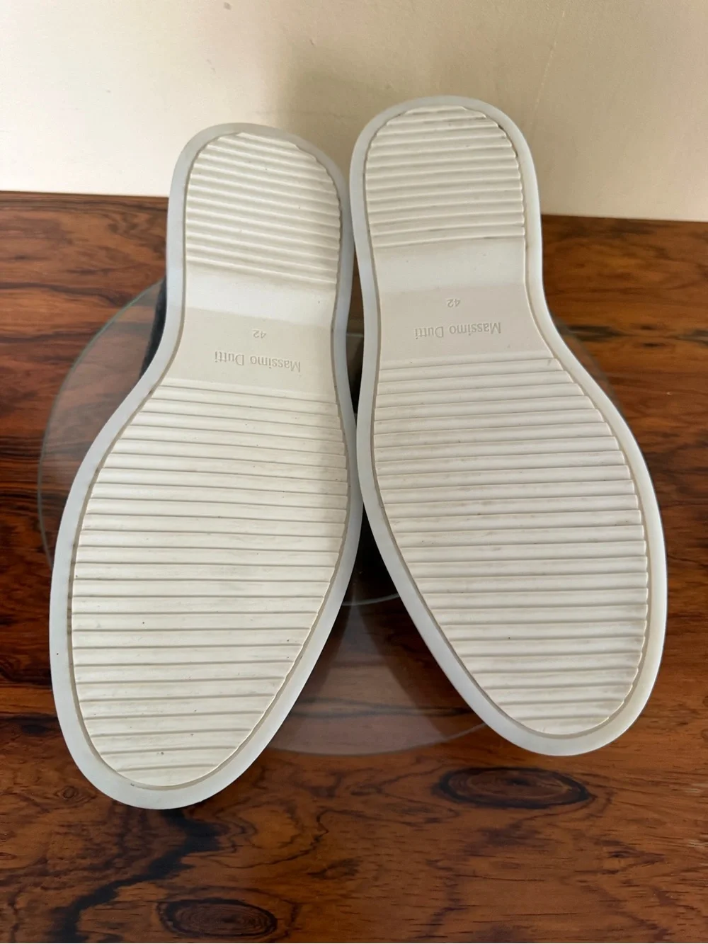 Massimo Dutti Grey Split Suede Leather Loafers - Size US 9
